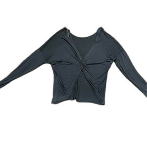 Fashion Nova open back shirt